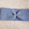 bandeau headband gris en laine