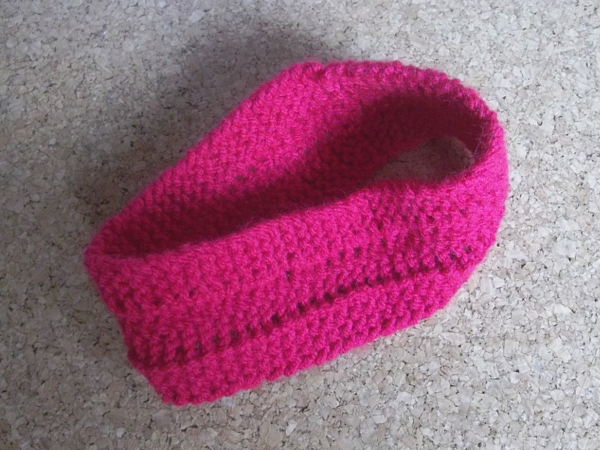 bandeau bébé rose fuchsia