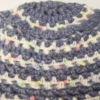 bonnet bleu en laine multicolore