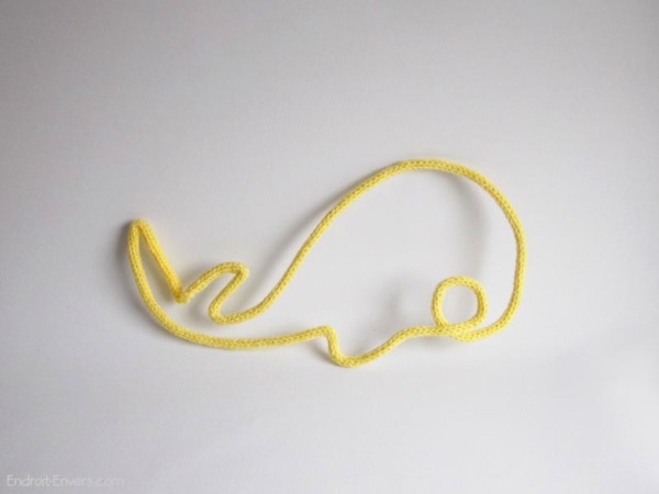 baleine en tricotin