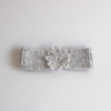 bandeau bebe gris en laine