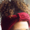 bandeau turban bordeaux