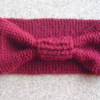 bandeau turban bordeaux