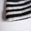 bonnet bebe raye noir et blanc