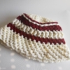 bonnet raye en laine fait main