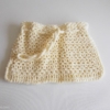 mini bourse crochet ecru