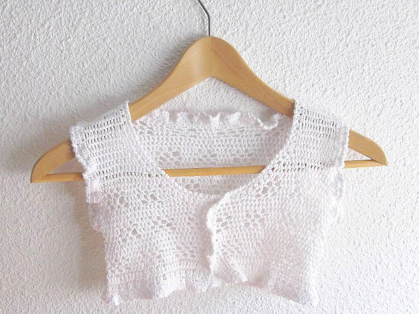 caraco blanc crochet