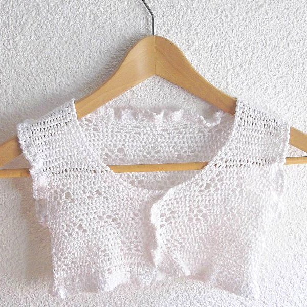 caraco blanc crochet