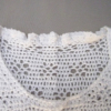 caraco blanc crochet