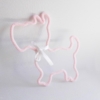 chien en tricotin rose