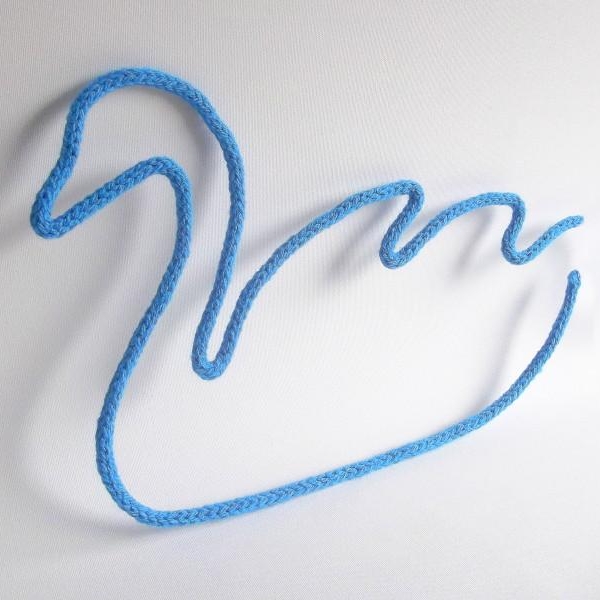 cygne tricotin bleu