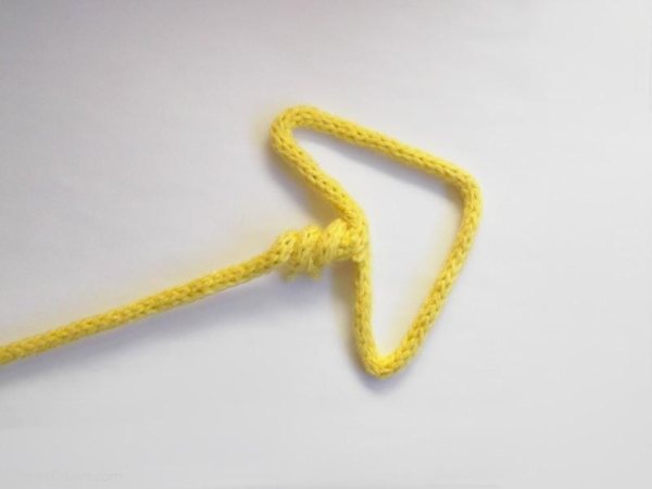 fleche jaune tricotin