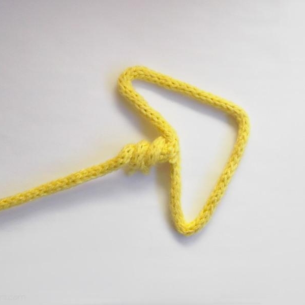 fleche jaune tricotin