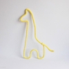 girafe tricotin jaune