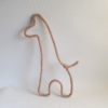 girafe en tricotin sable