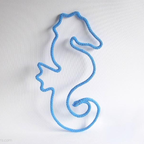 hippocampe en tricotin