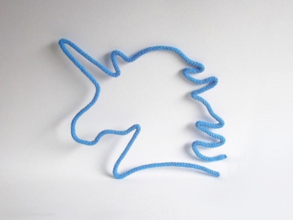 licorne tricotin bleu