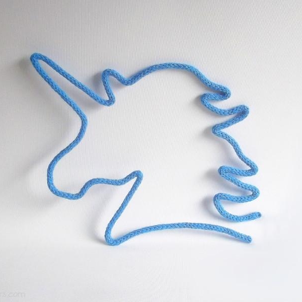 licorne tricotin bleu