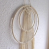 suspension macramé double cercle