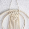 suspension macramé double cercle