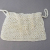 mini bourse écrue crochet