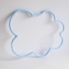 Nuage en tricotin bleu clair