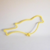 oiseau en tricotin jaune