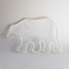 ours polaire ecru tricotin