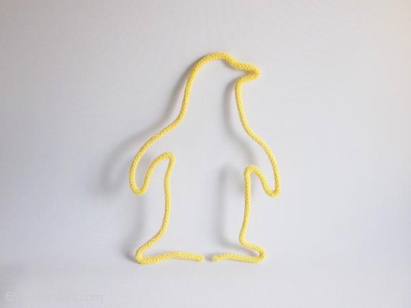 pingouin tricotin jaune