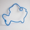 Poisson bleu en tricotin
