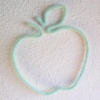 pomme verte en tricotin