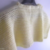 poncho bebe laine jaune