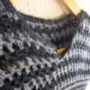 pull laine bleu foncé rayé