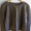 pull femme laine marron