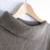 pull marron sans manches