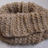 snood enfant marron caramel