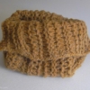 snood enfant laine marron