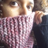 snood femme rose foncé