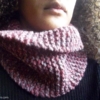 snood femme rose foncé