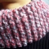 snood femme rose foncé