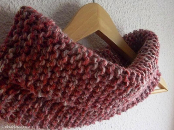snood femme rose foncé
