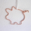suspension cochon tricotin