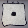 taie pour coussin écru en crochet