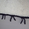 taie pour coussin écru en crochet