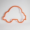 voiture tricotin orange